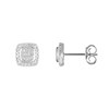 Boucles d'oreilles Or Blanc et Diamants 0,15 carat 'SWEET ILLUSION' - vue V1
