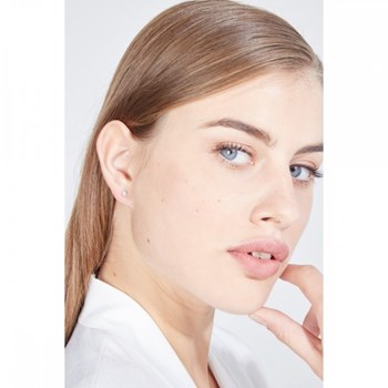 Boucles d'oreilles Or Blanc et Diamants 0,07 carat 'IDYLLE'