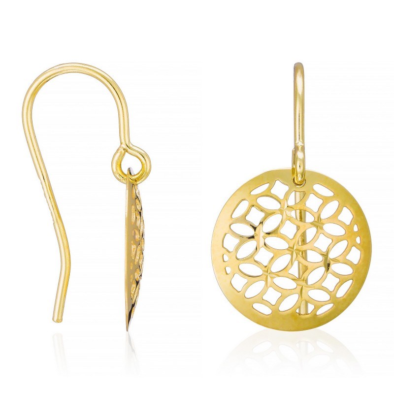 Boucles d'oreilles or jaune 'Dandelion'