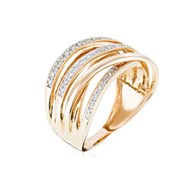 Bague 'Apollon Éblouissant' Or jaune et Diamant