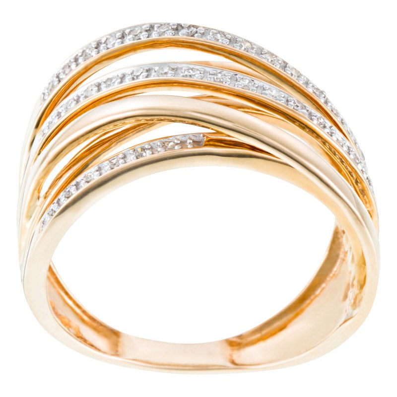 Bague 'Apollon Éblouissant' Or jaune et Diamant - vue 4