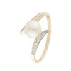 Bague 'Blondine' Or jaune et Perle - vue V1