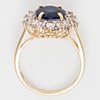 Bague 'Craquante' Or jaune et Saphir - vue V5