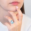 Bague 'Tessa' Or blanc et Topaze - vue V4