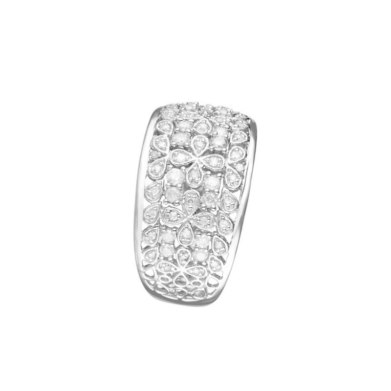 Bague ' Alix' Or blanc et Diamant