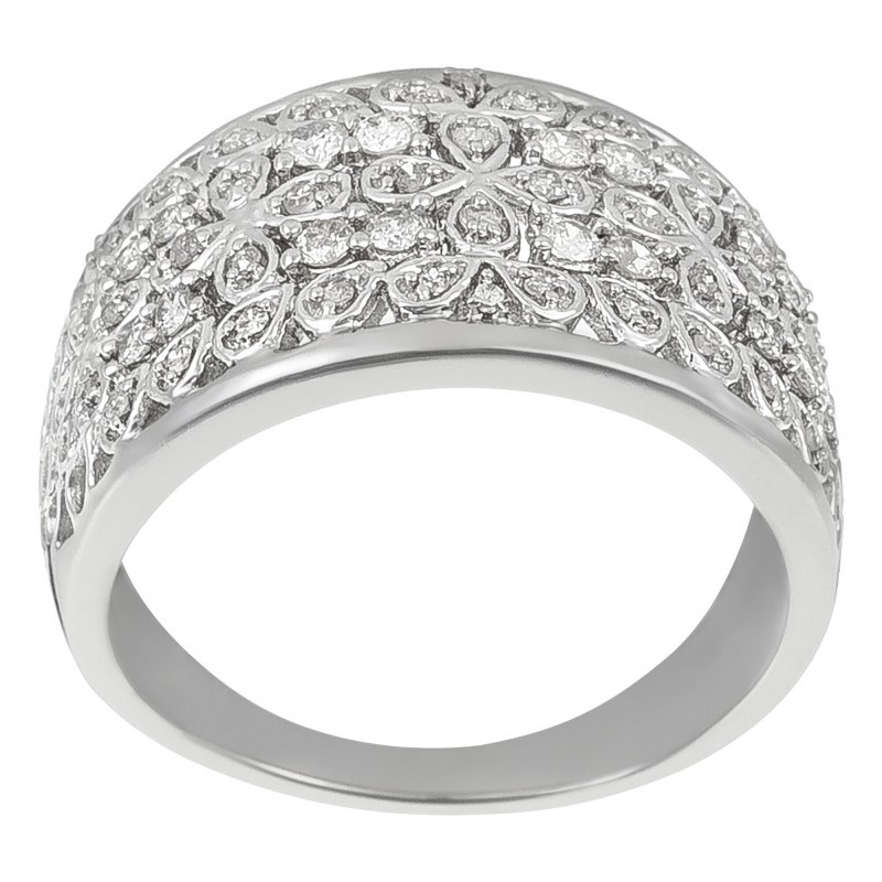 Bague ' Alix' Or blanc et Diamant - vue 3