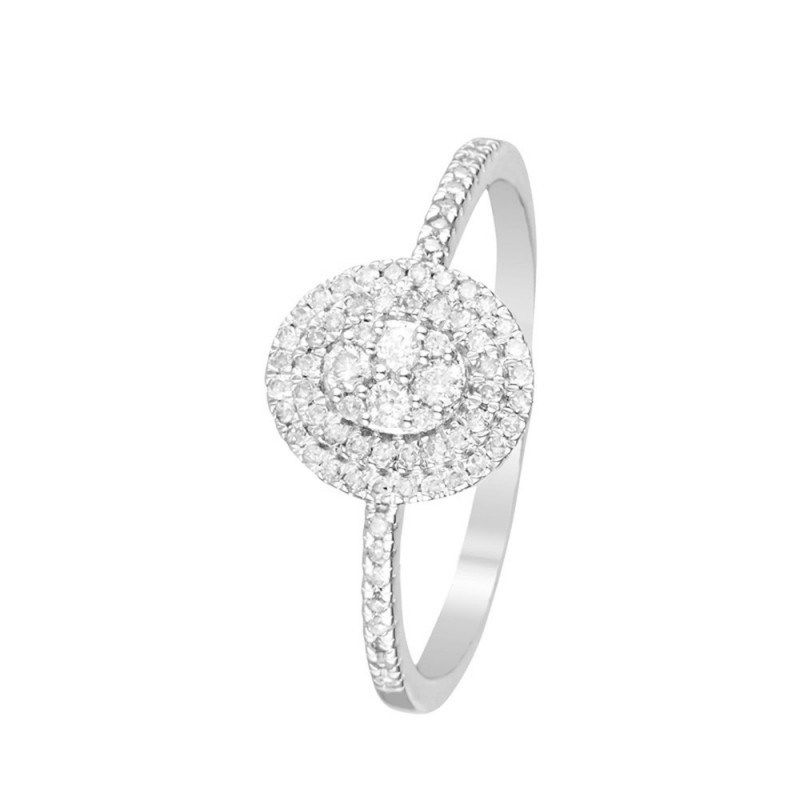 Bague 'Beauty Queen' Or blanc et Diamants