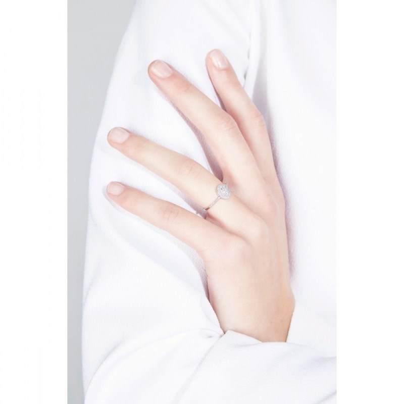 Bague 'Beauty Queen' Or blanc et Diamants - vue 2