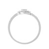 Bague 'Beauty Queen' Or blanc et Diamants - vue V3
