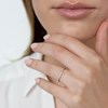 Bague ' Colombe' Or blanc et Diamant - vue V2