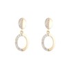 Boucles d'oreilles Or Jaune 375 et Diamants - vue V1