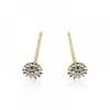 Boucles d'oreilles 'Syana' Or jaune et Diamant - vue V1