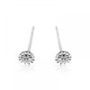 Boucles d'oreilles 'Syana' Or blanc et Diamant - vue V1