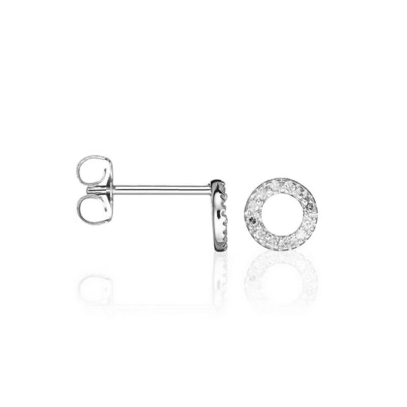 Boucles d'oreilles 'Le Virtuose' Or blanc et Diamant