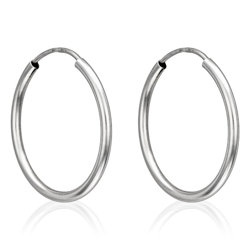 Boucles d'oreilles 'Ravissant' Or blanc - vue 5