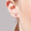 Boucles d'oreilles Or Jaune  et Pierres Precieuses - vue V2