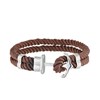 Bracelet Homme double corde nylon et ancre acier - vue V1