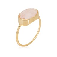 Bague dorée 'Lisa' Quartz Rose