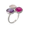 Bague argentée 'Cassie Quartz' - vue V1