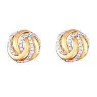 Boucles d'oreilles Or Jaune et Diamants 0,16 carat 'GOLDEN EYE'
