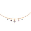 Collier RENDEZ-VOUS Doré & Lavande - vue V1