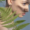 Créoles RENDEZ-VOUS Dorées & Vert - vue V3