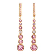 Pendantes RONDELLE Dorées & Rose
