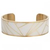 Bracelet en Acier 316L et laque - jaune brillant - vue V1