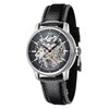 Montre automatique boîtier rond bracelet cuir véritable EARNSHAW Cornwall - vue V1