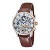 Montre automatique boîtier rond bracelet cuir véritable EARNSHAW LONGITUDE - vue V1