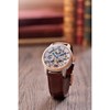 Montre automatique boîtier rond bracelet cuir véritable EARNSHAW LONGITUDE - vue V3