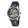 Montre automatique boîtier rond bracelet cuir véritable EARNSHAW LONGITUDE - vue V1