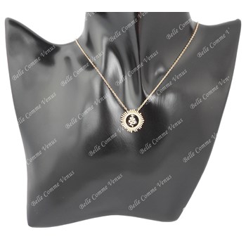 Zwart emaille slangenketting 750 verguld 3 micron