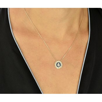 Zwart emaille slangenketting 750 verguld 3 micron