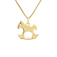 Pendentif CHEVAL À BASCULE - Or Jaune