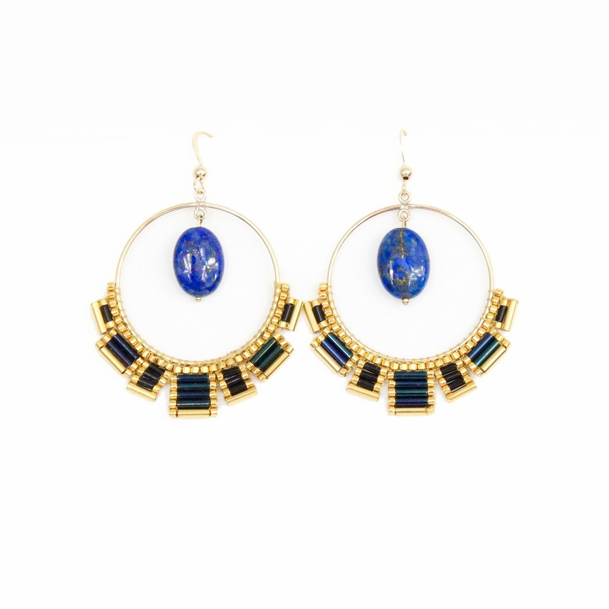 Boucles d'oreilles Osiris Lapis Lazuli