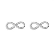 Boucles d'oreilles infini Argent 925 Rhodié