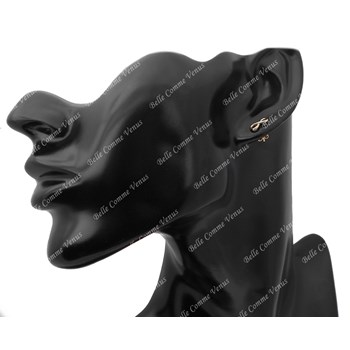 Oorbellen infinity Verguld 750 3 micron