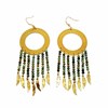Boucles d'oreilles Indiana Turquoise africaine - vue V1