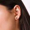 Boucles d'oreilles Or Jaune et Saphir - vue V3