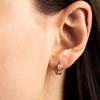 Boucles d'oreilles or jaune et oxydes de zirconium 'Audace' - vue V4