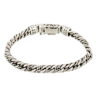 Bracelet lien argent : Un bracelet mode pour homme en argent I CASTELD