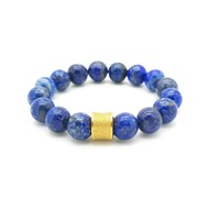 Bracelet de perles Lapis Lazuli 10 mm