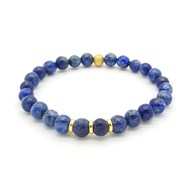 Bracelet de perles homme Lapis Lazuli 6 mm
