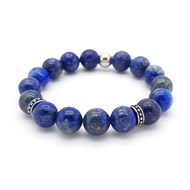 Bracelet de perles homme Lapis Lazuli 10 mm