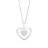 Pendentif 'Enclin Mystique' Or blanc et Diamant - vue V1