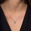 Pendentif 'Coeur Tendresse' Or Blanc et Diamants - vue V4