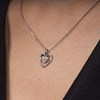 Pendentif 'Enclin Mystique' Or blanc et Diamant - vue V4