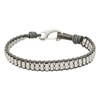 Bracelet Homme cuir et acier 'Orion' Taille L - vue V1