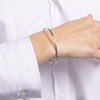 Bracelet jonc Or Blanc 'Simple chic' - vue V3